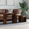 Nesting Coffee Tables 3 pcs Smoked Oak Engineered Wood Colour smoked oak Quantity in Package 1 