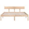 Solid Wood Pine Bed Frame 150x200 cm King Size - Hipomarket