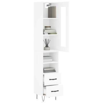 Stylish Highboard White - Engineered Wood 180 cm | HipoMarket