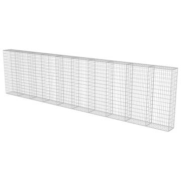 Gabion Wall with Covers - Galvanised Steel 600x30x150 cm