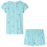 Kids' Pyjamas with Short Sleeves Ecru 116 Size 116 (5-6y) 