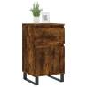 Stylish Smoked Oak Sideboard | Engineered Wood 40x35x70 cm