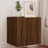 TV Wall Cabinets with LED Lights 2 pcs Brown Oak 40.5x35x40 cm Colour brown oak Size 40.5 x 35 x 40 cm Quantity in Package 2 