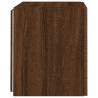 LED TV Wall Cabinets - Brown Oak 2 pcs | HipoMarket