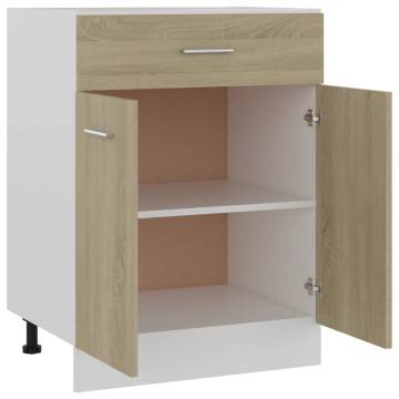 Drawer Bottom Cabinet Sonoma Oak - 60x46x81.5 cm