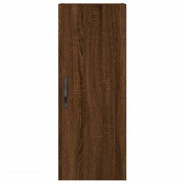 Stylish Highboard Brown Oak - Engineered Wood 34.5x34x180 cm