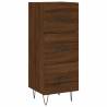 Stylish Highboard Brown Oak - Engineered Wood 34.5x34x180 cm