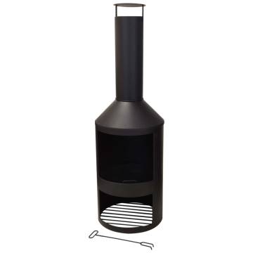 ProGarden Fireplace With Chimney - 134 cm Outdoor Heating