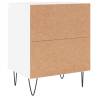 Elegant White Bedside Cabinet - 40x30x50 cm | Hipomarket