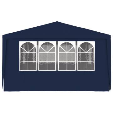 Professional 4x6 m Blue Party Tent with Side Walls - HipoMarket