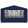 Professional 4x6 m Blue Party Tent with Side Walls - HipoMarket