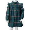 Elegant Dark Green Kids' Dress with Ruffles | HipoMarket