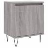 Stylish Grey Sonoma Bedside Cabinet - 40x30x50 cm