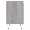 Stylish Grey Sonoma Bedside Cabinet - 40x30x50 cm