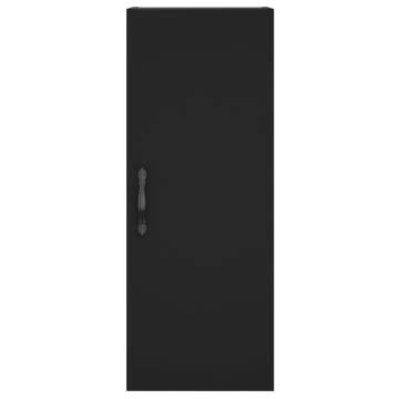 Stylish Highboard Black 34.5x34x180 cm - HipoMarket