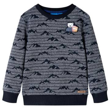 Kids' Sweatshirt Navy Melange - Comfortable & Durable Wear