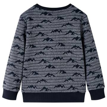 Kids' Sweatshirt Navy Melange - Comfortable & Durable Wear