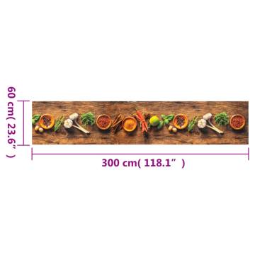 Kitchen Rug Washable Spices 60x300 cm | HipoMarket