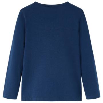 Kids' Navy Blue Long Sleeve T-Shirt - Size 92 | HipoMarket