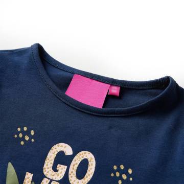 Kids' Navy Blue Long Sleeve T-Shirt - Size 92 | HipoMarket