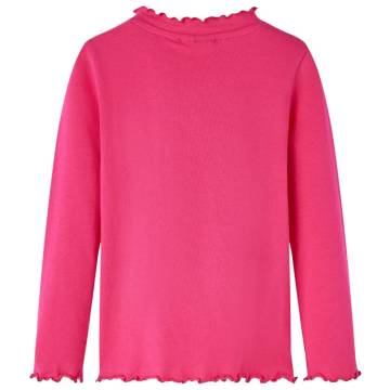 Kids' Long Sleeve T-Shirt Bright Pink - Size 104 | Hipo Market