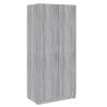 Grey Sonoma Wardrobe 80x50x180 cm | Chic Storage Solution