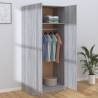 Grey Sonoma Wardrobe 80x50x180 cm | Chic Storage Solution