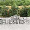 Arched Gabion Baskets 5 pcs 200x50x60/80 cm Galvanised Iron Size 200 x 50 x 60/80 cm Quantity in Package 5 