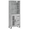 Stylish Highboard Concrete Grey - Elegant & Durable | HipoMarket