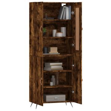 Highboard Smoked Oak - Stylish Engineered Wood Storage Unit