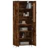 Highboard Smoked Oak - Stylish Engineered Wood Storage Unit