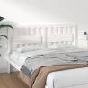 Bed Headboard White 165.5x4x100 cm Solid Wood Pine Colour white Size 165.5 x 100 cm Quantity in Package 1 