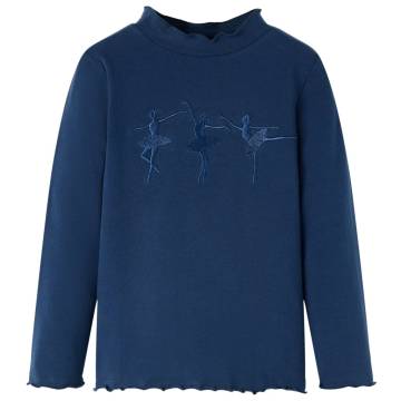 Kids' Long Sleeve T-shirt Navy Blue - Size 116 | HipoMarket