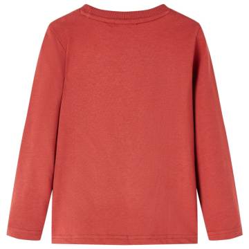 Kids' Long Sleeve T-shirt - Burnt Red 92 | HipoMarket UK