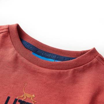 Kids' Long Sleeve T-shirt - Burnt Red 92 | HipoMarket UK