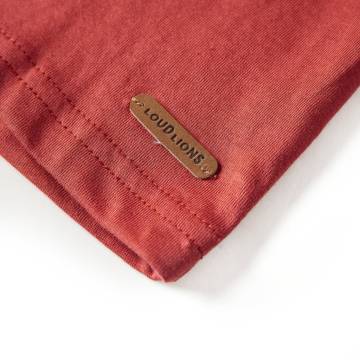 Kids' Long Sleeve T-shirt - Burnt Red 92 | HipoMarket UK