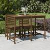 Garden Table Honey Brown 159.5x82.5x110 cm Solid Wood Pine Colour honey brown pine Size 159.5 x 82.5 x 110 cm Quantity in Package 1 