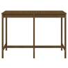 Honey Brown Garden Table - Solid Pine Wood 159.5x82.5 cm