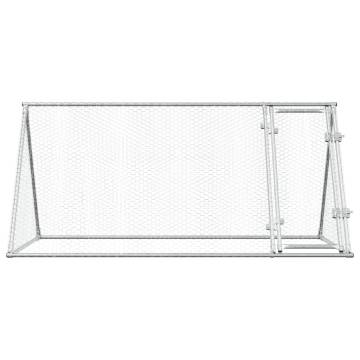 Silver Chicken Cage 200x105x91 cm - Galvanised Steel