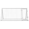 Silver Chicken Cage 200x105x91 cm - Galvanised Steel