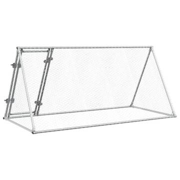 Silver Chicken Cage 200x105x91 cm - Galvanised Steel