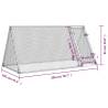 Silver Chicken Cage 200x105x91 cm - Galvanised Steel