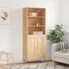 Stylish Highboard Sonoma Oak - 69.5x34x180 cm | Hipo Market