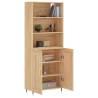 Stylish Highboard Sonoma Oak - 69.5x34x180 cm | Hipo Market