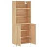 Stylish Highboard Sonoma Oak - 69.5x34x180 cm | Hipo Market