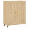 Stylish Highboard Sonoma Oak - 69.5x34x180 cm | Hipo Market