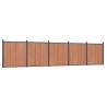 Brown WPC Fence Panel 872x186 cm - Durable & Stylish