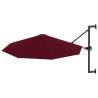 Wall-Mounted Parasol 300 cm Burgundy | Hipomarket UK