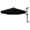 Wall-Mounted Parasol 300 cm Black | UV Protection & Durability