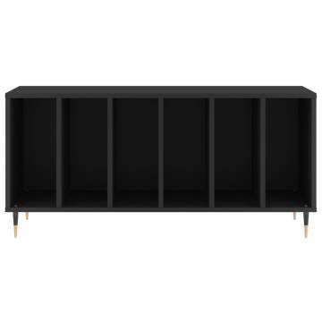 Black Record Cabinet 100x38x48 cm - Stylish Vinyl Storage